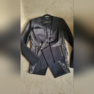 bebe Lace Detail Tailored Pantsuit - Sophistication Meets Style